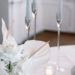 Kerzenhalter Glas / Milchglas