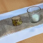 Tischaufsteller Rinde