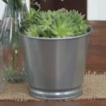 Topf Metall gold & silber