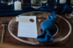 Serviette Navy Blau – Bild 2