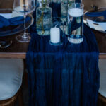 Tischläufer Navy Blau