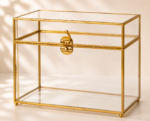 Kartenbox gold klein